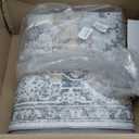 GENIMO Outdoor & Indoor Area Rug 8'x10', Waterproof, Non-Shedding, Easy Cleaning, Boho Mat for Patio, Living Room, Balcony, Dining Room, RV, Deck, Bedroom, Camping, Outside Carpet,Blue