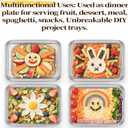 Lyellfe 6 Pack Small Stainless Steel Plates, 9.2''L x 7''W Mini Metal Food Tray Plate, Portable Size Baking Sheets for Oven, Food Safe Smooth Polished for Picky Eaters, Campers, Hand Project