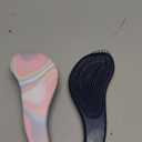 Crave Naturals Glide Thru Detangler Brush Pack of 2 - Curly Hair Brush for Women and Kids - Wet and Dry Comb for Adults - Soft Flexible Bristles for Gentle Use - Pink and Soft Hazy Swirl