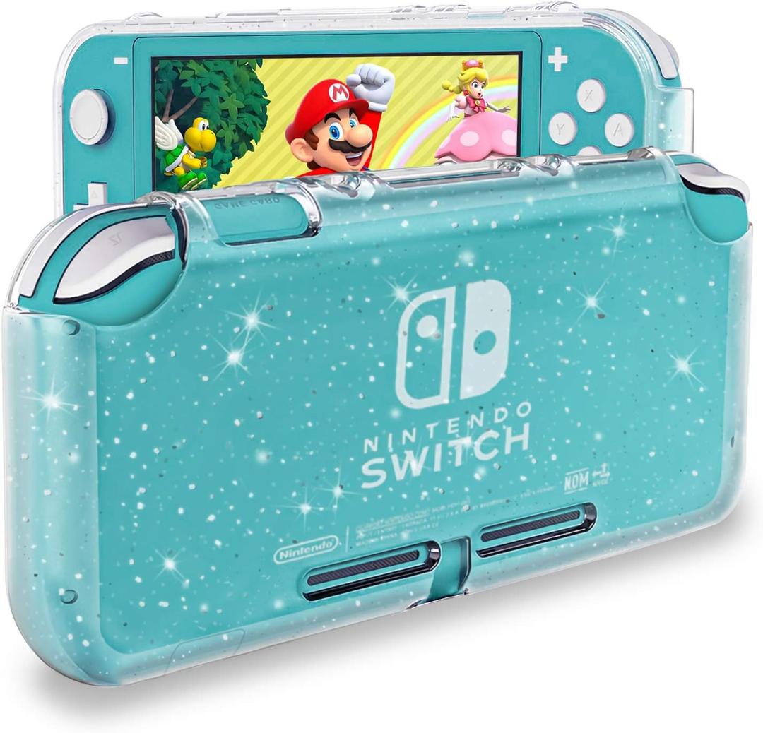 DLseego Protective Case for Nintendo Switch Lite, Glitter Bling Soft TPU Cover with Shock-Absorption and Anti-Scratch Design Protective Case - Crystal Glitter