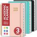 Taja 3 Pack Planner 2026-2027, Jul 2026-Jun 2027 Monthly & Weekly Planner