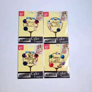 Acrylic Birthday Cake Topper Kid's Third Birthday Cake Topper (1 Piece)