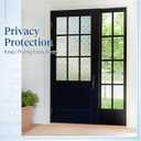 Haton Window Privacy Film Decorative Frosted Glass Window Film, Sun Blocking Stained Glass Clings, Static Cling Removable Stickers for Home Door Coverings, Lattice Pattern 17.5" x 78.7"