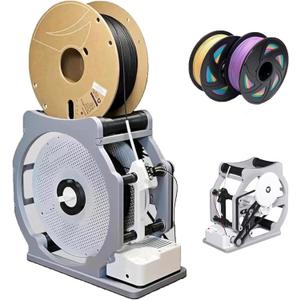 Electric 3D Filament Respooler, 3D Industrial Filament Respooler Machine, Automatic Spool Winder Machine with Smart Start & Stop, Adjustable Tension Control, Wrap Neatly Without Tangling