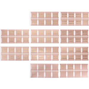 1set Bible Index Tabs Decorative Leather Bible Tabs for Study Efficient Navigation Index Blank Dividers for Quick Reference (Pink)