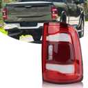 Tail Light Assembly W/Blind Spot Compatible with 2019-2023 Ram 2500 3500 Rear Brake Lamps Red Trim Left Side 68361721AH CH2800223 (Module Not Included) (Right)