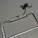 12 V 54 LED Color Light License Plate Frame Acrylic Plastic License Plate Cover-Red