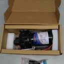 RV Fresh Water Pump, 5.5GPM 70PSI 12V DC Water Pump, Five Chamber Self-Priming Diaphragm Water Pump, with Heavy Duty Pressure Switch and Strainer for RV, Caravan, Marine, Yacht, Camping