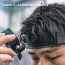 New Quick Release Head Strap Mount for Gopro,Adjustable Wearing Head Belt Compatible with GoPro Hero 13/12/11/10/9/8/7/6/5 Black,DJI Osmo Action 5 pro/4/3/2,Insta 360 and More