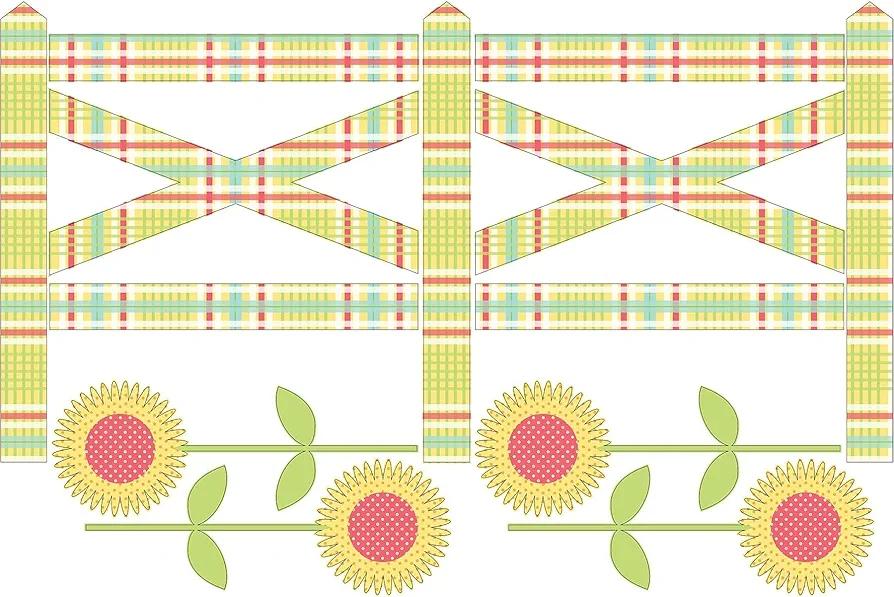Brewster WPZ93892 Wall Pops Farm Fence from ZooWallogy 26 x 39 inches