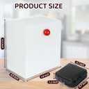 Pad Holder for Bathroom 2 Pack, Wall Mounted Tampon Holder for Bathroom with Lid, Feminine Product Organizer for Home University Apartments Dorm (White)