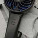 KIBEE Portable Misting Fan - 4000mAh Rechargeable, 50ml Water Tank, Foldable 180 Handheld with Mist Spray, 3-Speed Personal, Portable Charger for Travel, Outdoors, Makeup & More(Gray)