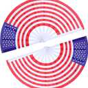 GeGeYa American Flag Fan-Folding Hand Fans-13 inch Large Rave Fan Popping Fan Clacking Fans for Line Dancing Outdoor,Wedding,Party,Decoration (American Flag,2 Pack)