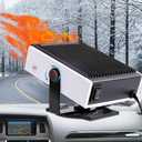 2025 NEWPortable Car Heater,2 in 1 Auto Heater, Fast Heating Defrost Defogger Cooling 12V Lighter Heater 60 Second Plug in Car Cig Lighter Demister, Car Fan Windshield Defroster (QH-701)