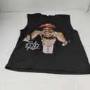 Men's Vintage Graphic Tank Tops Crew Neck Sleeveless Cut Off Shirts Streetwear (M)
