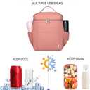 NOL Insulated Lunch Bags for Women Cooler Bag Lightweight Nylon Waterproof Lunch Box for Work