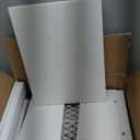 Furologee Kitchen Bakers Rack with Hutch, Coffee Bar Station 4 Tiers, Microwave Oven Stand with 6 S Hooks and Pegboard, Kitchen Microwave Rack for Spice Organizer Workstation, White (22inch)