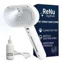 3 In 1 Self Cleaning Steamy Pet Brush, Pets Spray Hair Removal Comb  AntiStatic, Dog Grooming Tool with Steam & SelfCleaning, SkinFriendly Design + Bathing Solution