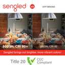 Sengled Alexa Light Bulb, S1 Auto Pairing with Alexa Devices, Warm Light Bulbs, Smart Light Bulbs that Work with Alexa, Bluetooth Mesh Smart Home Lighting, E26 60W Equivalent, 800LM, 4-Pack