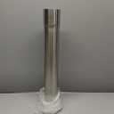 3 Inch Straight DIY Stainless Steel Exhaust Muffler Pipe Tube Pipe, 22 Inch Length, 3"ID to 3"OD Exhaust Extension Tube, Universal Fitment