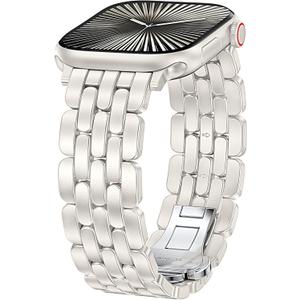 TOYOUTHS Designer Vintage Dressy Bracelet for Apple Watch Band Women, Stainless Steel Elegant Luxury Metal Strap for iWatch (Starlight, 38/40/41/42mm(Series 11/10))