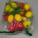 3 Pcs Sukkot Decoration Fruits Hanging Banner Sukkah Decorations Fruit Garland Artificial Pomegranate Apple Etrog Hanging Ornaments for Sukkot Jewish Holiday Indoor Outdoor Party Supplies