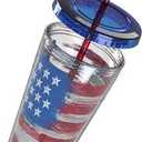 Luum American Patriot 16 oz Insulated Straw Tumbler with Lid