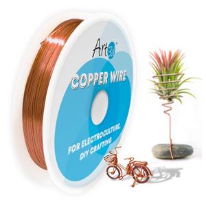 Art3d 16 Gauge 120 FT 99.9% Pure Soft Copper Wire for Electroculture, Gardening, Jewelry Making, 1 Pound Spool