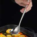 Soup Spoons Stainless Steel Ramen Spoon Set of 4 Heavy Duty Big Spoon Mirror Polished Asian Soup Spoons (Short Handle)
