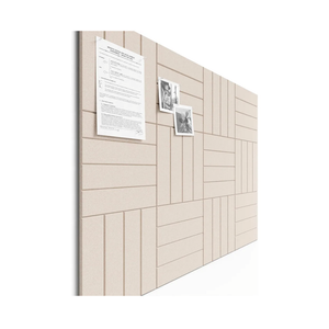 Bumusty Large Cork Board Alternative-48 x 36" Felt Bulletin Board Tiles, with 30 Pushpins, 70 Adhesive Tabs, 12-Pack Slat Wall Paneling, Cork Boards for Office Push Pin Board Felt Board-Oatmeal