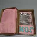 1 PCS American Mahjong Bag - Empty Mahjong Tiles Bag Only with Zippered & Letters, Case Only(Pink Blue,Moh-jong)