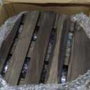 2pack 12" Plant Caddy Plant Stand with Wheels Rolling Plant Stand Heavy Duty Wooden Round Plant Dolly Rollers with Metal Lockable Casters Indoor Outdoor Pot Plant Roller Base Caddies,Patio,Flower Pot