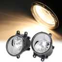 Fog Light Assembly Compatible with Toyota Venza Camry Corolla RAV4 Yaris Prius Highlander Avalon Matrix Solara Fog Lights 2006-2013 for Lexus GS350 HS250h LX570 RX350 RX450h Left & Right H11 12V 55W (Fog Light for Toyota)