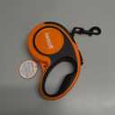 Retractable Dog Leash 18.2 ft Chew Proof Cable Included 360 Tangle-Free Design Heavy Duty Reflective Leash Soft Anti-Slip Grip Outdoor Daily for Small Medium Large Dogs up to 110 lbs (Orange)