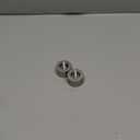 Ivilon End Cap Finials for Curtain Rods of 7/8 and 1 Inch Diameter Color Satin Nickel