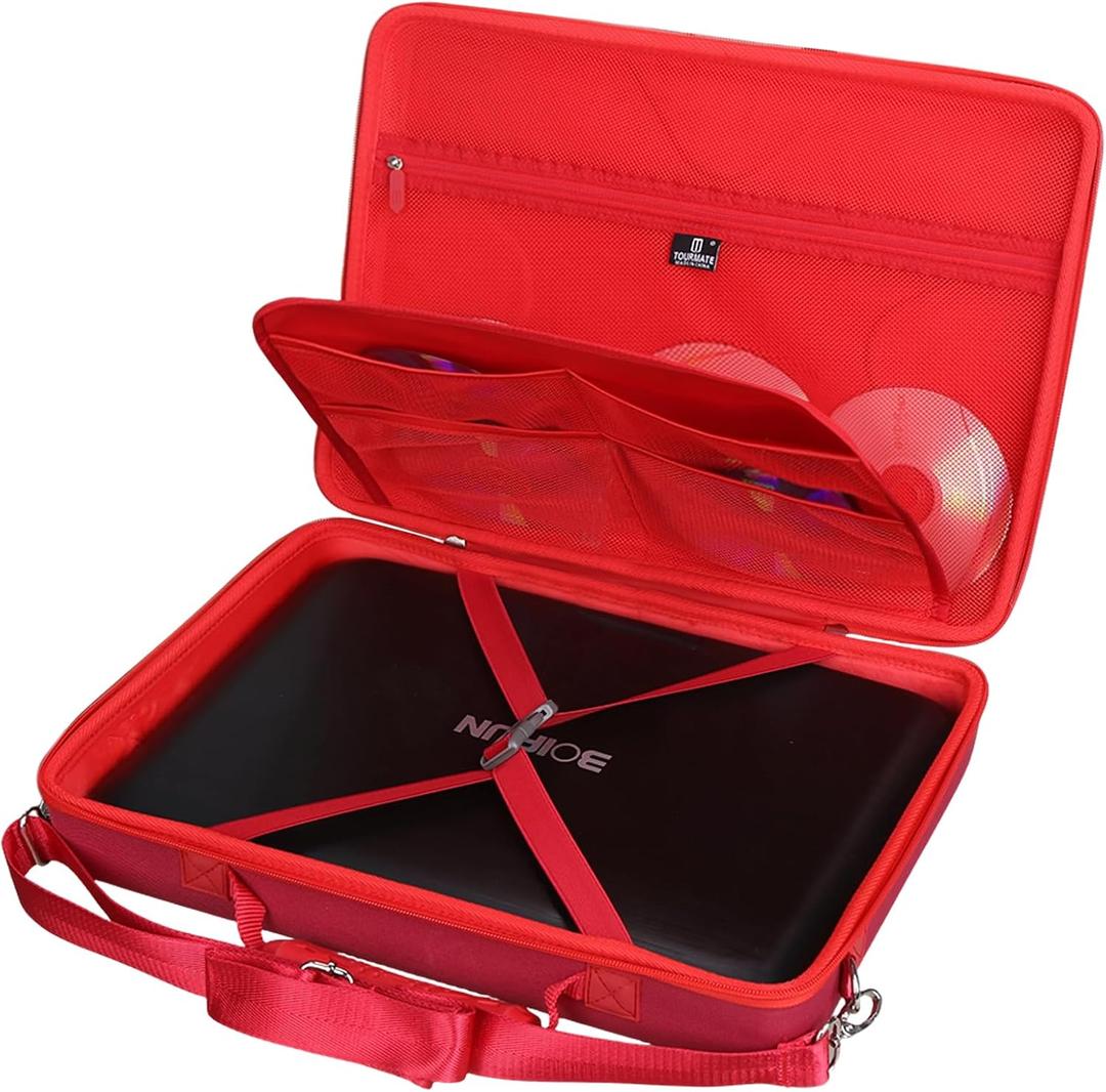 Tourmate Hard Storage Case for BOIFUN/POFOTO/YOTON 17.5" 16.9" 15.5" Portable DVD Player,PJGCWB 16.9" POFOTO 15.7" Portable EVA Box (Only Box) (Dark Red), 16.1 x 11.4 x 3.9 inches