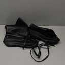 Blosssound Men's Medieval Halloween Boots Renaissance Cosplay Halloween Boots Black Faux Leather Lace Up Shoes (US 11)