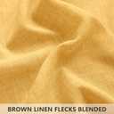 Yellow Gold Linen Curtains 84 Inch Length for Living Room 2 Panels Rod Pocket Drapes Light Filtering Semi Sheer Mustard Golden Yellow Curtain for Bedroom Fall Autumn Decor 52x84 Long Sunflower Colored