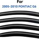 Window Visors Rain Guards Shield for 2005-2010 Pontiac G6, Out-Channel Window Vent Wind Deflectors Visors Shades for 05-10 Pontiac G6