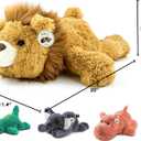 YOUBLEK 20" | 4 Pounds Weighted Stuffed Animals,Sensory Comfort Plush Throw Pillow Toy, Soft for Home & School, Kawaii Plushies Hugging Toy Gifts for Kids & Adults (Lion, 20 inch 4 Pounds)