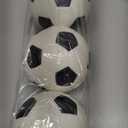 5 Inch Foam Mini Soccer Balls for Indoor Mini Soccer Hoops, Soft Squishy Soocer for Soccer Game Sets | Swimming Pool Balls Beach Balls Great Sport Gift for Adults & Kids Sensory Stress Balls 3 Pack (White)