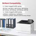 High-Yield 055 Toner Cartridges 4-Pack(BK/C/M/Y) Compatible MF743cdw Toner Replacement for Canon 055 Toner Cartridge Set for Color image CLASS MF741Cdw MF743Cdw MF745Cdw MF746Cdw LBP664Cdw Printer