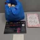 141 Pcs Baby Shower Game Sign Set Includes Decorative Square Signs 100 DIY Blank Wooden Blocks 20 Paint Markers (Flower)