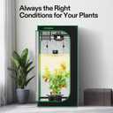 VIVOSUN Grow Tent Kit, 2.7 2.7ft Complete Grow System, WiFi-Controlled Grow System with Full Spectrum LED Grow Light, Automatic Ventilation, GrowHub Outlet A22 with Temperature and Humidity Sensor, Size: 32"x32"x63"
