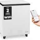 SereneLife WIFI Luxury Rectangle Towel Warmer - Spa & Bathroom Blanket Heater with Custom Fragrance, Auto Shut-Off, Fits 2 large Towels, Blankets, Bathrobes, PJ's - Perfect Gift for Him & Her (Black)
