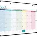 Desk Calendar 2026-2027 -18 Monthly Large Desk Calendar 2026-2027, 22" x 17", Jul. 2026 - Dec. 2027, Corner Protector, Large Ruled Blocks - Colorful Lump