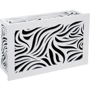 Saillong Doorbell Chime Cover Only, Wood Doorbell Cover Box for Wall Inside With Adhesive Tape and Screws for Installation, Universal Door Bell Chime Covers Fit Most Doorbells (White)