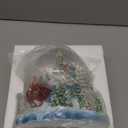 Christmas Snow Globe Santa Reindeer Snow Globe with 8 Songs Color Changing Santa Claus Sleigh Swirling Glitter Water Globe Musical Box for Christmas Home Décor