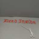 Dead Inside Neon Sign for Wall Decor,Gothic Horror Home Decor,Halloween Party Wall Decor,Gothic Lover Gifts,USB Powered With Switch-25''