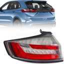 FIONE Tail Light Assembly [Full LED][w/o DRL] Compatible with Ford Edge SE/SEL 2019-2023 Rear Brake Lamp Outer Left Driver Side LH